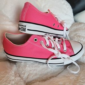 Converse, hot pink, women's size 8